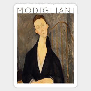 Amedeo Modigliani - Lunia Czechowska à la robe noire Sticker